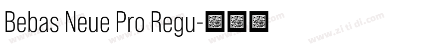 Bebas Neue Pro Regu字体转换